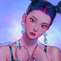 超美腻唯美梦幻人物头像插画 (7)