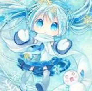 雪初音头像 二次元唯美雪初音头像 (8)