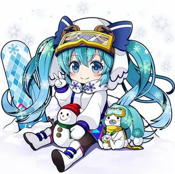 雪初音头像 二次元唯美雪初音头像 (10)