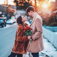 唯美浪漫的欧美情侣头像一对两张 (12)