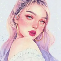 欧美复古插画女生头像 欧美风复古插画手绘女生头像 (12)