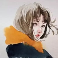 欧美复古插画女生头像 欧美风复古插画手绘女生头像 (23)