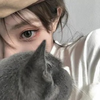 韩系女生抱猫头像高清 抱猫的女生韩系头像 (15)