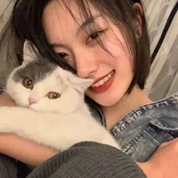 韩系女生抱猫头像高清 抱猫的女生韩系头像 (19)