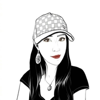 简约的黑白风格素描头像//简约简单 (1)