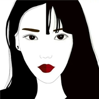 简约的黑白风格素描头像//简约简单 (3)