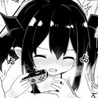 日系黑白漫风头像 (2)