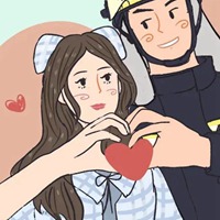 消防员情侣头像一人一张 (22)