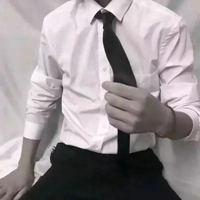 白色衣服的情侣头像 真人白色衣服情头一人一半 (21)