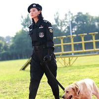 警花与警犬头像照片 (2)