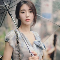 花海中的小清新美女 (4)