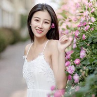 花海中的小清新美女 (15)