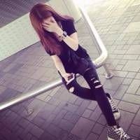 微信头像女生侧身低头 (17)