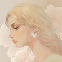 西欧复古手绘美女 (2)