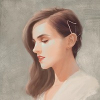 西欧复古手绘美女 (3)