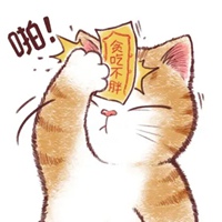 很火的弯腰看后面的可爱猫咪卡通头像 (2)