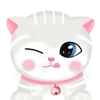 很火的弯腰看后面的可爱猫咪卡通头像 (3)