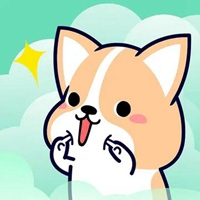 敲击可爱的布丁柯基卡通头像 (4)