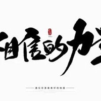 专业的力量书法字