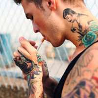 男人抽烟伤心失恋的微信头像 (7)