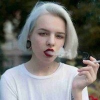 抽烟喝酒的头像女生 (11)