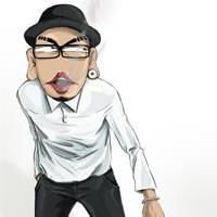 抽烟大叔头像卡通 (4)