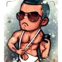 抽烟大叔头像卡通 (6)