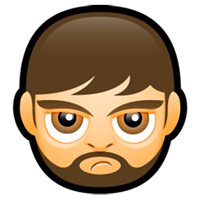 抽烟大叔头像卡通 (14)