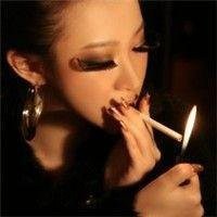 抽烟女生头像带烟熏 (8)