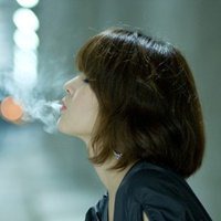 抽烟女生头像带烟熏 (16)