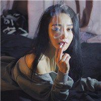 抽烟女生头像带烟熏 (18)