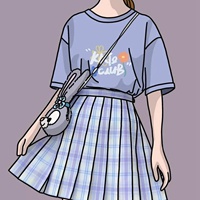 2021小红书超火的手绘jk制服女孩头像 (14)