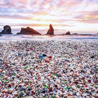 美国玻璃海滩唯美意境头像 (12)