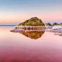 梦幻粉色盐湖少女心十足头像 (2)