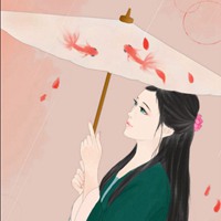 古风撑油纸伞的意境图片 (1)