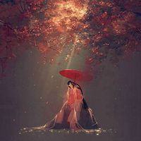 古风撑油纸伞的意境图片 (5)