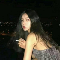 手指叼烟吸烟的女头 (15)