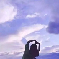 女生头像紫色头发背影 女生头像背影紫色系列 (2)