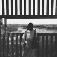 情侣头像灰色背影 灰色系背影情头一男一女 (5)