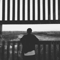 情侣头像灰色背影 灰色系背影情头一男一女 (6)