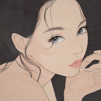 黑白素描风妇女 (5)