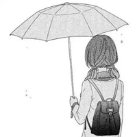 手绘黑白女生头像背影 手绘美女黑白气质图片头像 (1)