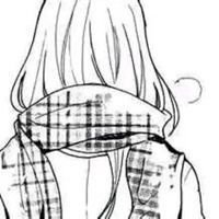 手绘黑白女生头像背影 手绘美女黑白气质图片头像 (22)