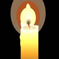 蜡烛头像 黑白悼念祈祷蜡烛头像 (17)