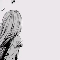 不露脸的头像女生高清 动漫黑白不露脸女生背影头像 (7)