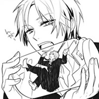 qq头像黑白动漫男生 黑白动漫男生丧气QQ头像 (8)